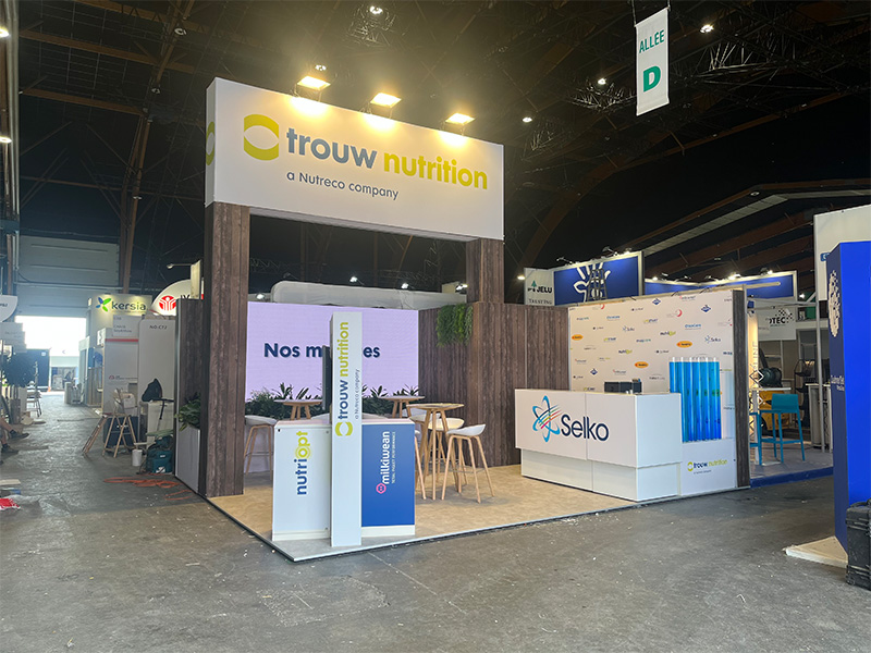 Bridge bouwt duurzame stand voor Trouw Nutrition in Rennes Frankrijk