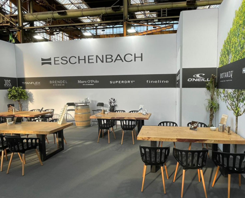 Bridge EF bouwt een modulaire, duurzame stand voor Eschenbach Eyewear op de Bold Optical Fair